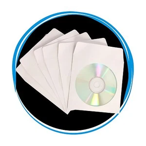 200 CD DVD R Disc Papierhüllen Umschlag Fensterklappe 100g - Bild 1 von 1