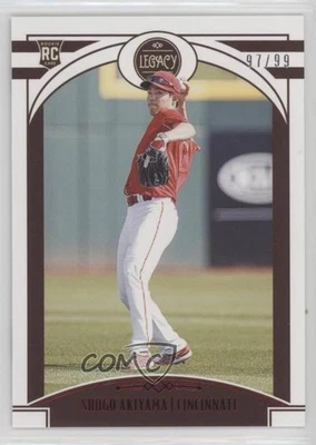 2020 Panini Chronicles Legacy Red /99 Shogo Akiyama #1 Rookie RC - Image 1 of 2
