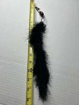 复古黑色羽毛夹 Roach 复古 70 年代和 80 年代派对头发 1 或多种 — 第 1/4 张图片