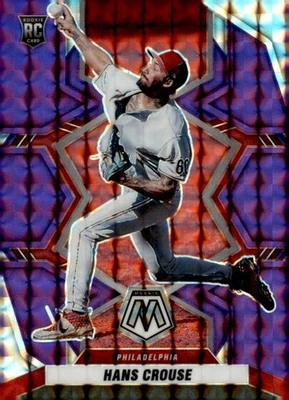 2022 Panini Mosaic #236 Hans Crouse Purple Mosaic #/49 - Image 1 of 2