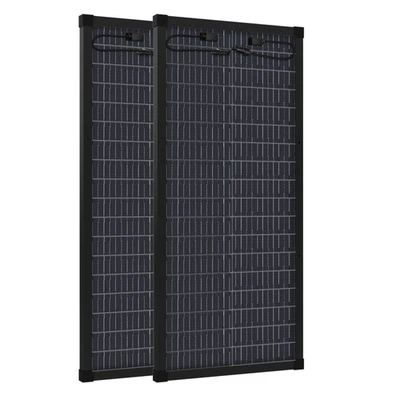 WERCHTAY 2X 120W Bifaziale Solarpanel Solarmodul Monokristallin Glas 12V für Wohnmobil RV