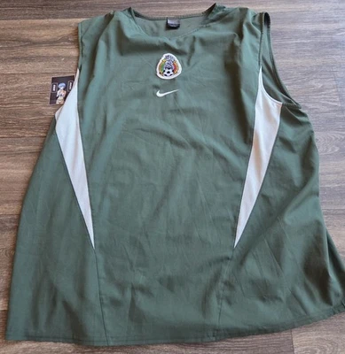 Тренировочная футболка Nike Mexico Seleccion 03/04 без рукавов всего 90 шт. мужская размер XL  - Изображение 1 из 4