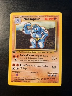 Carte Pokémon : Machopeur 34/102 Edition 1 Set de Base Wizards Française - Photo 1/4