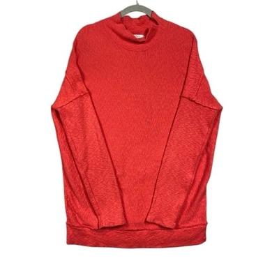 Free People We The Free Knit Casey Mock Neck Sweater Tunic Top Size L - Image 1 of 4