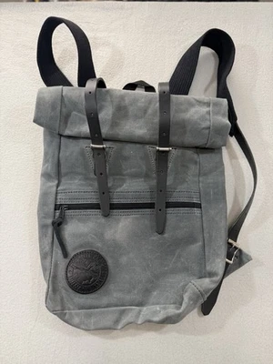 Mochila Duluth Pack Roll Top Scout de Lona Cuero Hecha en EE. UU. Senderismo Gorpcore Foto 1 de 4