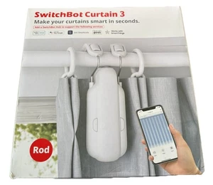 SwitchBot Gardinenstange 3 Smart Opener Elektromotor kabellos Bluetooth Fernbedienung - Bild 1 von 3