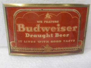 2010 Limited Ed. Budweiser Draught Beer Belt Buckle Fits up to 1.5" Belt - Picture 1 of 3