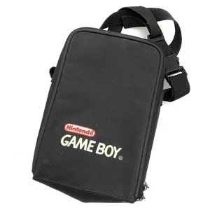 Nintendo Gameboy Soft Travel Bag Carrying Case W/Strap Black VTG Original - Picture 1 of 3