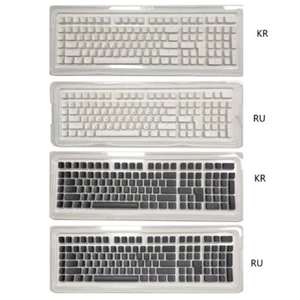 Korean/Russian PBT Keycaps 117keys Puddings Backlit Keycap OEM for 61/62/68/71 - Picture 1 of 12