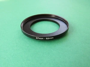 37mm-52mm Stepping Step Up Male-Female Filter Ring Adapter 37mm-52mm - Picture 1 of 2