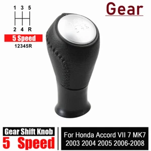 5 Speed Manual Gear Shift Knob For Honda Accord VII 7 MK7 2003 2004 2005-2008 - Foto 1 di 8