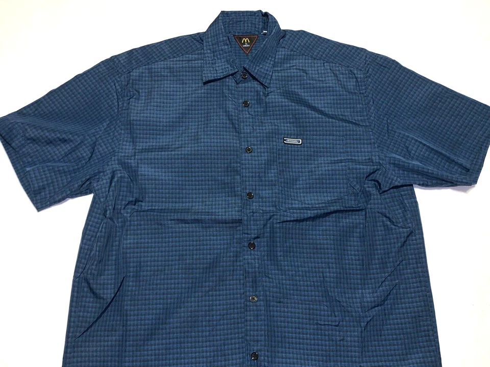 Vintage 2000s McDonald's Restaurants Buttoned One Pocket Dress Shirt New! LARGE - Image 1 of 1
