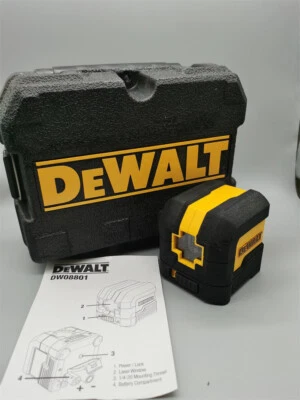 Dewalt DW08801 Cross Line Laser  Red light 2-line laser level - Image 1 of 4