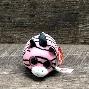 Collectable Pennie Pink Zebra Teeny TY Stackable Beanie Baby Birthday 01/24/2016 - Picture 1 of 5