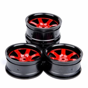 4PCS 12mm Hex Wheel Rim D6NKR For HSP HPI RC 1:10 On Road Drift Racing Car - Picture 1 of 10