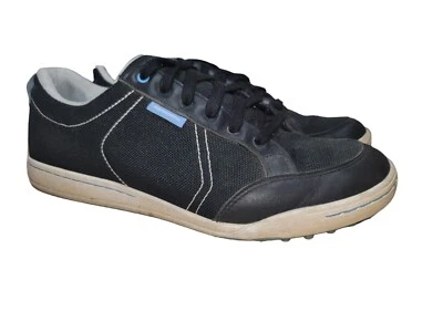 Zapatos de golf Ashworth para hombre talla 10,5 negros con cordones sin clavos Cardiff G54227 Foto 1 de 4