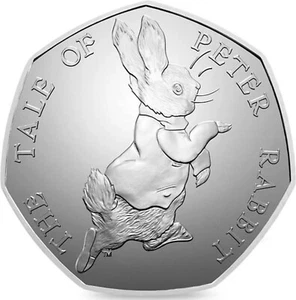 2017 UK 50p Münze Beatrix Potter 'Die Geschichte von Peter Rabbit' fünfzig Pence Stück - Bild 1 von 1
