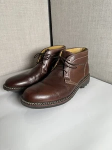 Johnston and Murphy Leather Brown Chukka Boots Lug Sole Size 9.5 style# 20-1474 - Picture 1 of 10