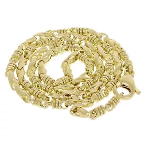Collar de eslabón de moda de oro amarillo de 10 K de 20" 3.5 mm 29.5 gramos - Imagen 1 de 4