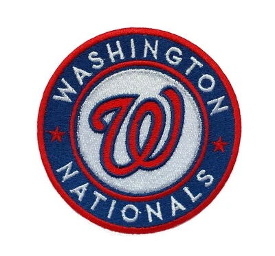 Washington Nationals World Series MLB Baseball Fully Embroidered Iron On Patch - Image 1 of 2