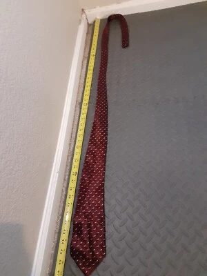 Corbata de cuello Cambridge Classics de lana roja a rayas vintage de lujo de invierno para hombre #S162 Foto 1 de 4