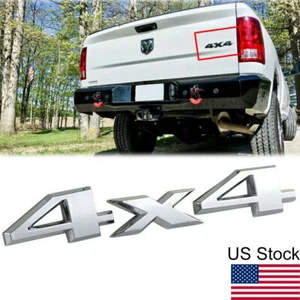 For Chrysler Dodge Ram 1500 2500 Etc Chrome 3D 4X4 Car Rear Emblem Badge - Picture 1 of 9