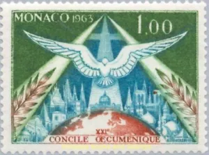 EBS MONACO 1963 - 2nd Vatican Council - Holy Ghost - YT 610 - MNH** - (J3 - Picture 1 of 1
