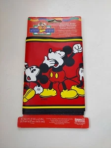 NOS MICKEY MOUSE DECORATIVE BORDER, PREPASTED, 8.1 SQ. FT., (5 YDSx6.5"), DISNEY - Picture 1 of 6