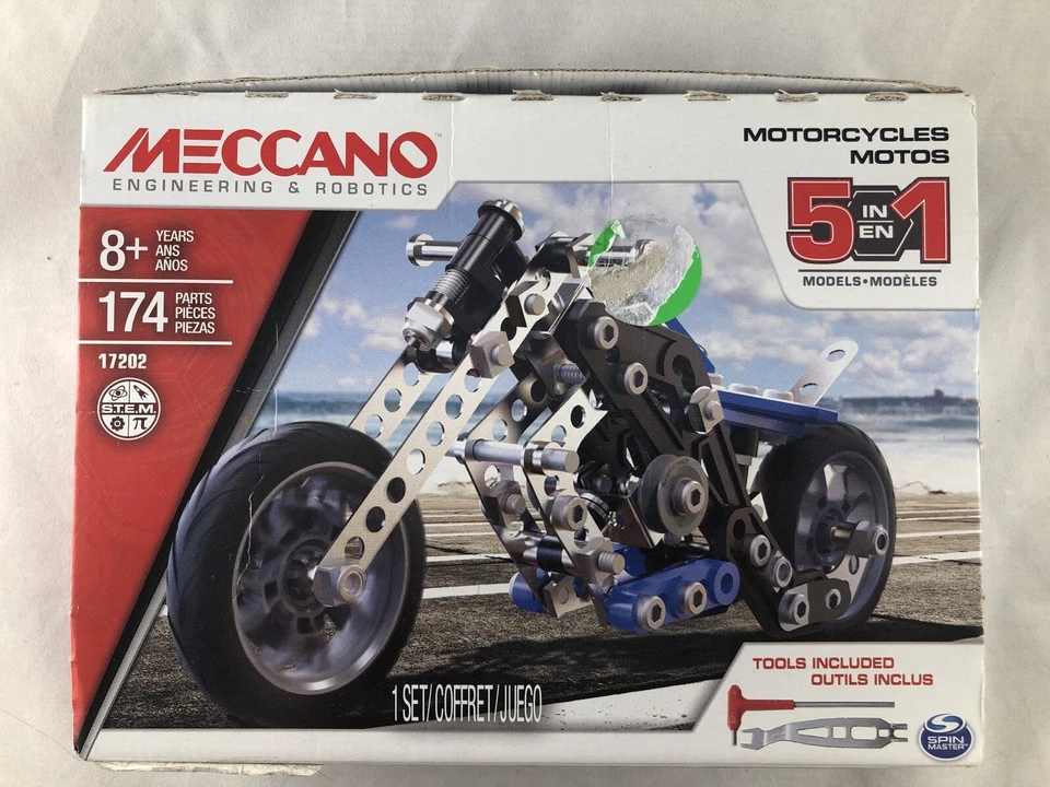 Meccano  Engineering and Robotics Motorcycle 17202 - Image 1 of 1