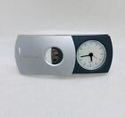 Vintage Arco Globus Sliding Cover Travel Alarm Clock Quartz Portable Size 32