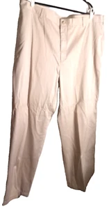 Covington classic 100% cotton flat front wrinkle resistant men's 44/32 tan pant - Picture 1 of 4