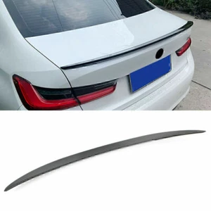 For BMW 2020 3 series G20 ABS Gloss black Rear Tail Trunk Spoiler Wing Lip Trim - Picture 1 of 10