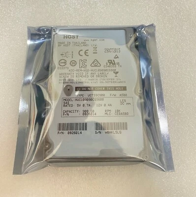 H.G.S.T HUC109090CSS600 900GB 10K SAS 2.5" SFF 6GB/s Server Hard Drive - Image 1 of 3