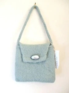 JRags & Bags One Of A Kind Felted Wool Handbag, Lt. Green, Handheld, Snap Close - Picture 1 of 11