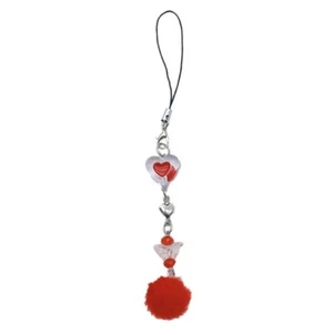 Y2K Phone Charm Keychain Butterfly Heart Keychain for Women Handmade Jewelry - Zdjęcie 1 z 8