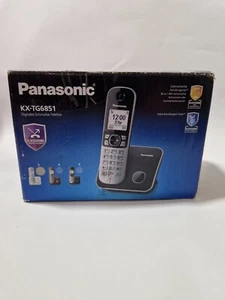 Panasonic KX-TG6851GB Telefon DECT - Zestaw głośnomówiący (Full Duplex) - KX TG 6851GB - Zdjęcie 1 z 3