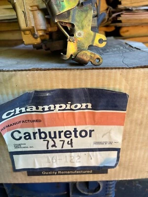 16-122 champion carb carburetor  Keller 1972  pontiac 8 cyl - Image 1 of 4
