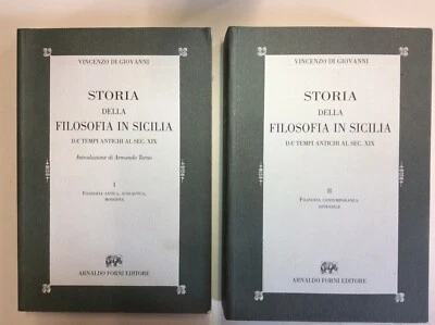 STORIA DELLA FILOSOFIA IN SICILIA, DI GIOVANNI, FORNI EDITORE, da tempi antichi  - Immagine 1 di 4