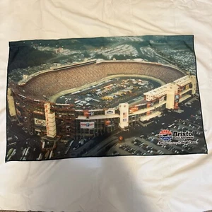 Bristol Motor Speedway Nascar Racing Flag Pre Owned 33”x21” Approx - Picture 1 of 2