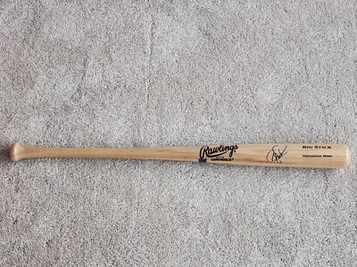 Michigan Wolverines Barry Larkin Autographed Rawlings Big Stick Bat PSA/DNA COA - Image 1 of 4