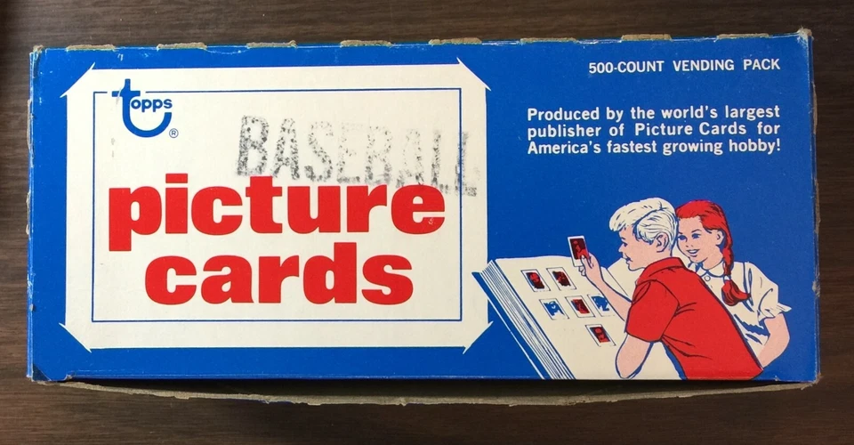 Caja expendedora Topps 1984 500 tarjetas fotográficas fuera de estuche buena caja de inicio H8020716 Foto 1 de 4