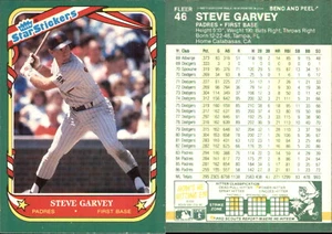 Steve Garvey 1987 Fleer Star Stickers #46 Card Padres FREE SHIP *AutographDen* - Picture 1 of 1