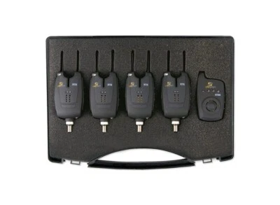 Carp Spirit XTE 4 Stangen Karpfenbiss Alarm Set & XRTE Empfänger (VERKAUF!)