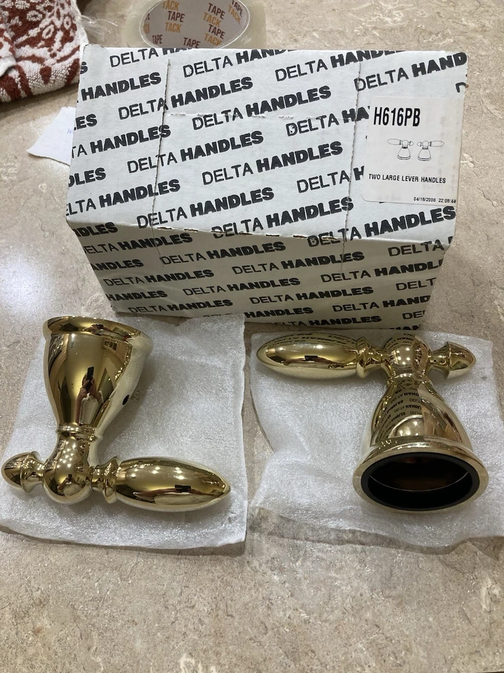 Manijas de bañera romanas victorianas Delta H616PB (nuevas) Foto 1 de 1