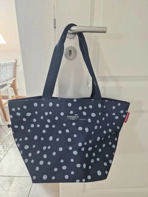 Reisenthel Shopper Grösse M Sonderedition "Raphaela" by Brax Dunkelblau Dots - Bild 1 von 4