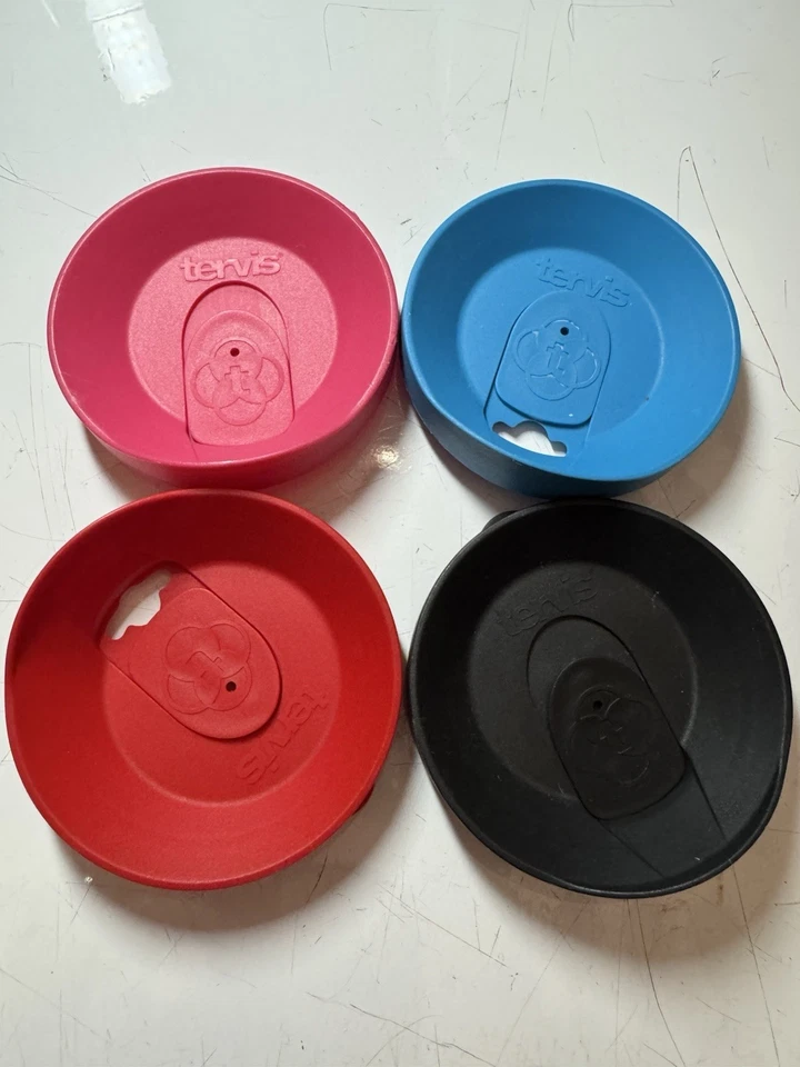 Lote de 4 vasos Tervis 16 oz - rosa, rojo, azul y negro Foto 1 de 4