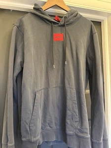 HUGO BOSS Hoodie – Navy Blue – Red Logo Patch – Size XXL – Used - Picture 1 of 4