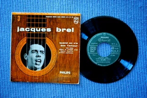 JACQUES BREL / EP PHILIPS 432.126 BE / BIEM 1956 Réassort 1957 (F) - Picture 1 of 2