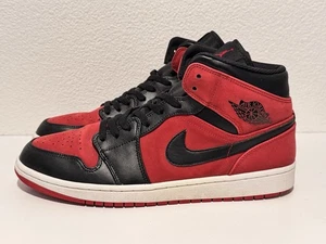 Nike Air Jordan 1 Mid Herren Gr. 12 Reverse Banned Bred Basketballschuh 554724-610 - Bild 1 von 13