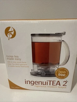Adagio Teas 16oz ingenuiTEA Bottom-Dispensing Teapot W/Drip Coaster - New In Box - Image 1 of 4